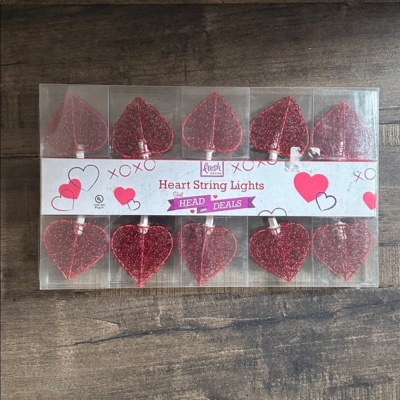 Other - Heart String Lights NWT